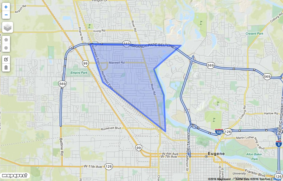 Neighborhoods - River Road Boundary Map